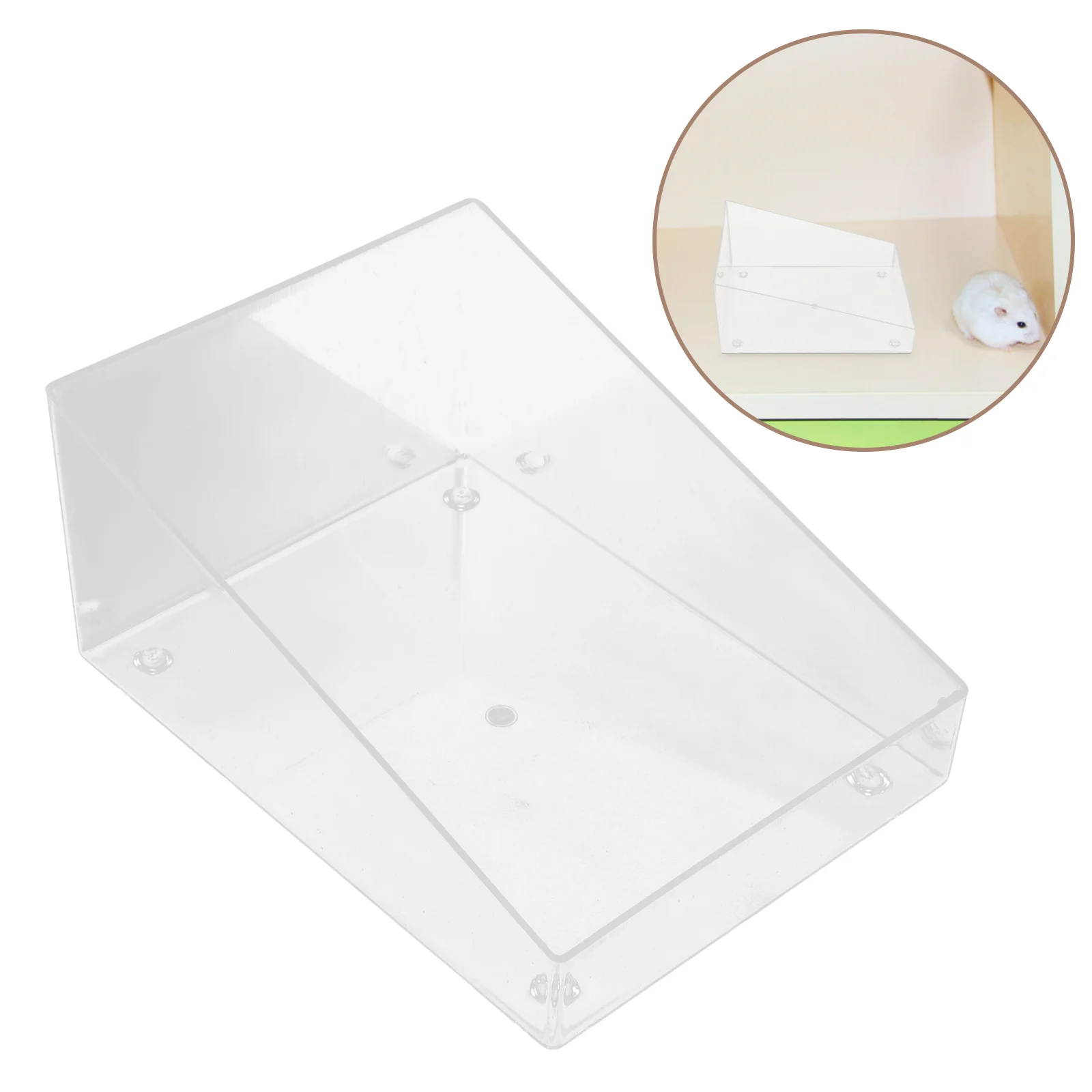 

Small Animal Bathroom House Hamster Bath Sand Room Bath Hamster Pet Tub Acrylic Box