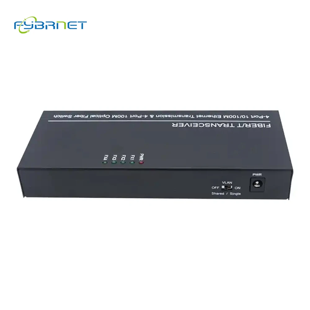 1PCS 4F4E 10/100M 155M Fiber Ethernet Media Converter Fast Ethernet switch 20KM 4 SC Fiber 4 RJ45 fiber Switch