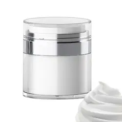 Botella de vacío vacía con bomba sin aire, tarro rellenable para cremas, geles, lociones, dispensador de cosméticos, latas de crema acrílica, tarro de crema a presión