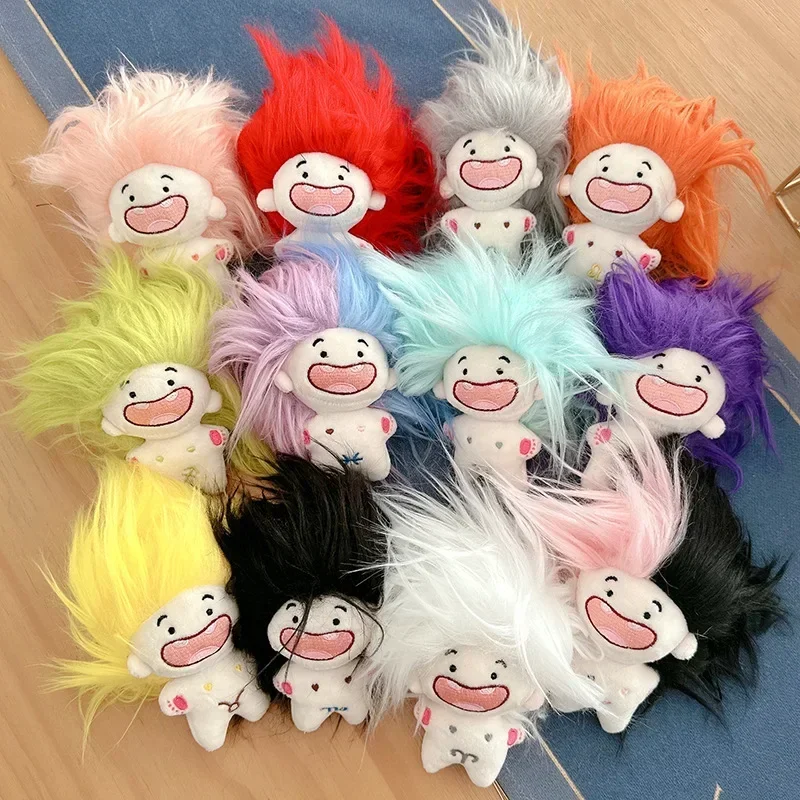 12 Constellations Mini Idol Doll Car Keychain Anime Plush Star Doll Toy School Bag Backpack Plush Pendant Keychain