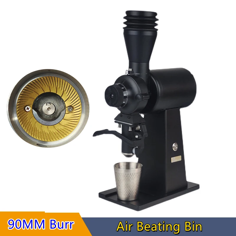 Single Dosing Titanium Flat Burr 90mm Electric Soe Coffee Grinder