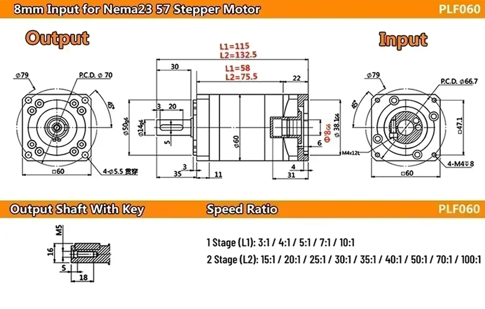 8mm--57 Stepper