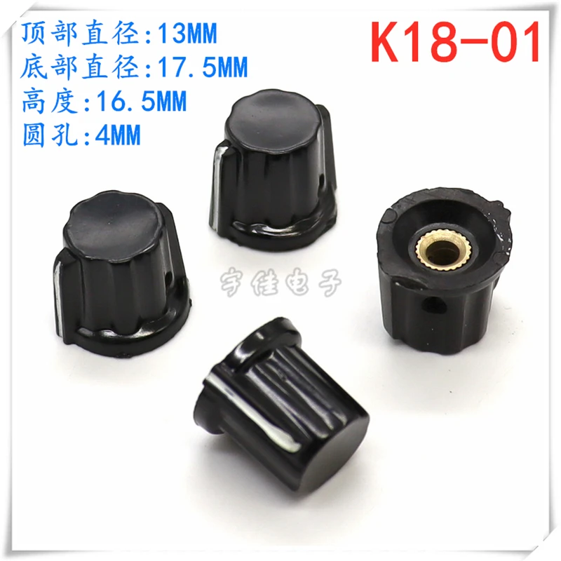 5 Pz K18-01 Tappo Manopola In Bachelite Manopola Interruttore Potenziometro Wxd3-13 Manopola Wh5-1A Apertura Tappo 4Mm