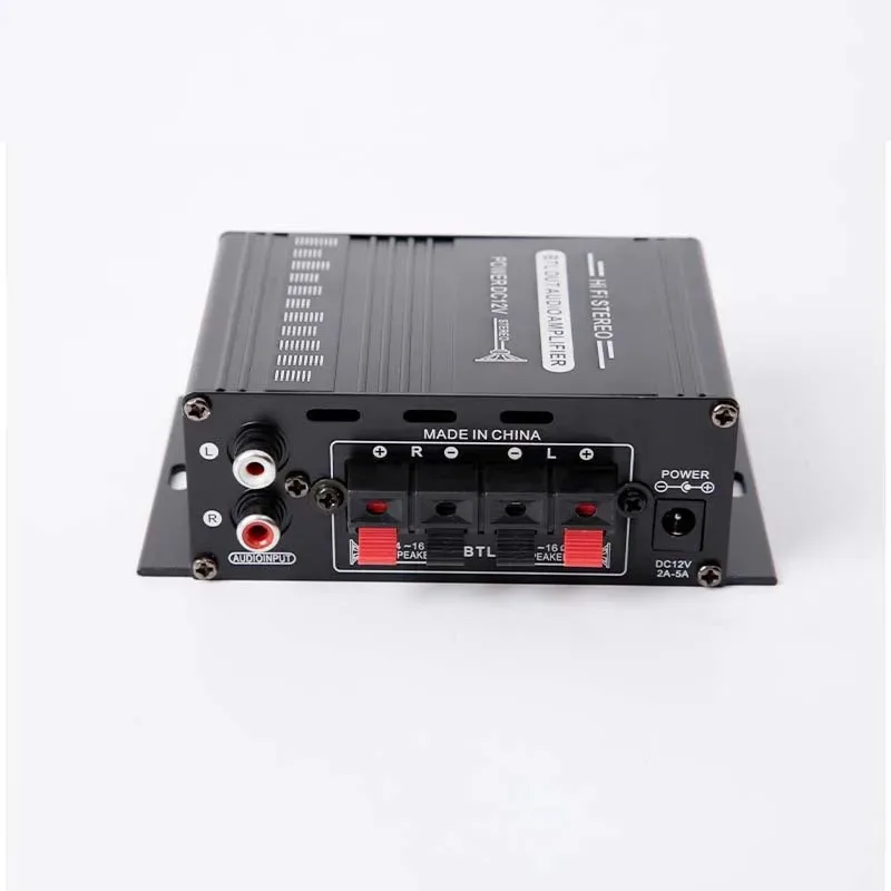 12v 오디오 파워 앰프 홈 파워 앰프 2채널 블루투스 5.0 서라운드 사운드 FM USB 리모컨 미니 HIFI 디지털