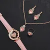 Kegllect 5PCS Women Quartz Watch Set for Gift Heart Shaped Rhinestone Accessories   Mother Her 3