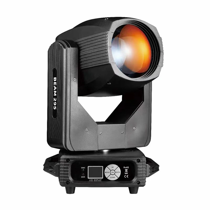 LED 스포트라이트 무빙 헤드 빔 라이트, 295W, 10R, DMX512, DJ 디..