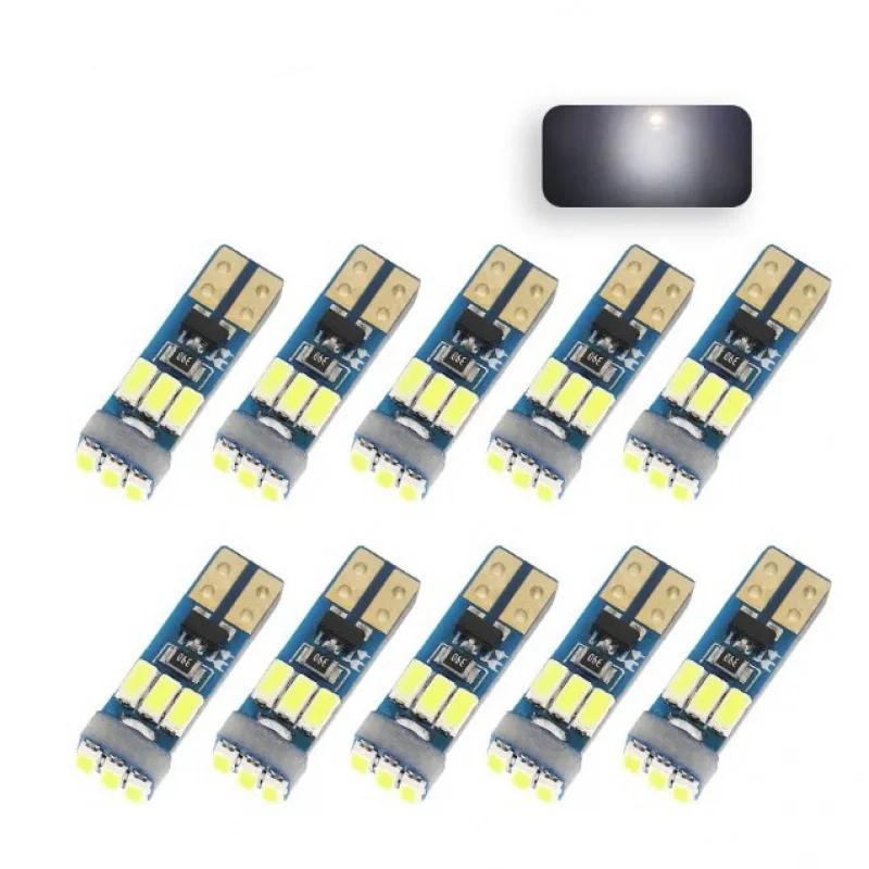 10 PCS 자동차 LED 고휘도 계기판 조명 T5 3014 9SMD 계기판 표시등 중앙 제어등 높음