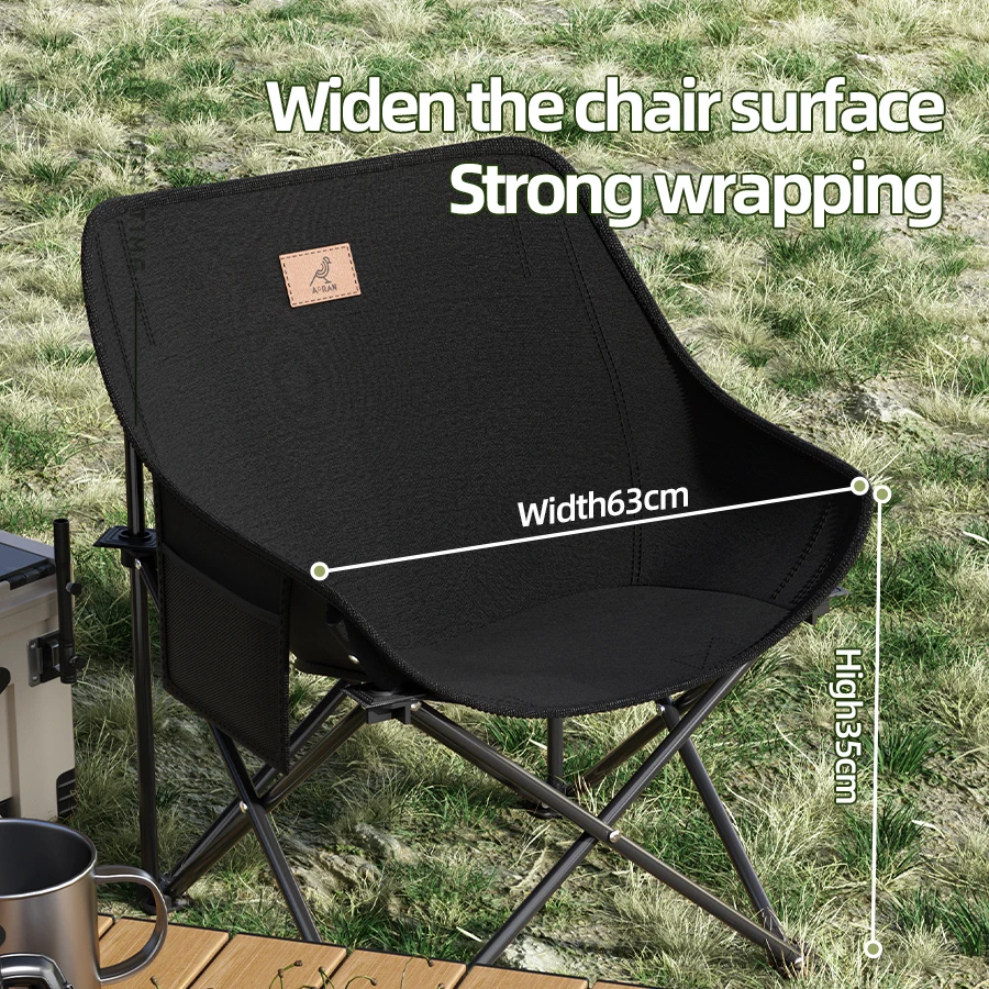Outdoor folding chair, portable camping, picnic camping chair, ultra light fishing beach chair