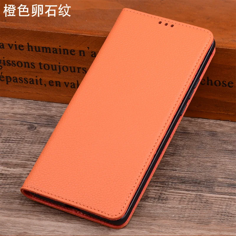 Hot Sales New Luxury Genuine Leather Flip Phone Case For Xiaomi Redmi K50 K40s Pro Leather Half Pack Phone  Cases Shockproof Bag