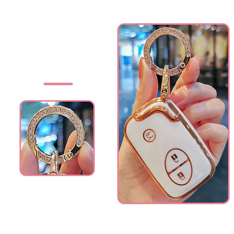 Luxury Car Key Case Cover - Premium Interior Accessory