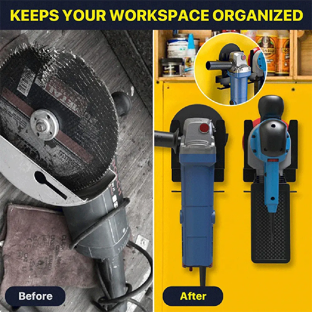 Angle Grinder Holder Space Saving Rustproof Wall Brackets For Angle Grinder Holder