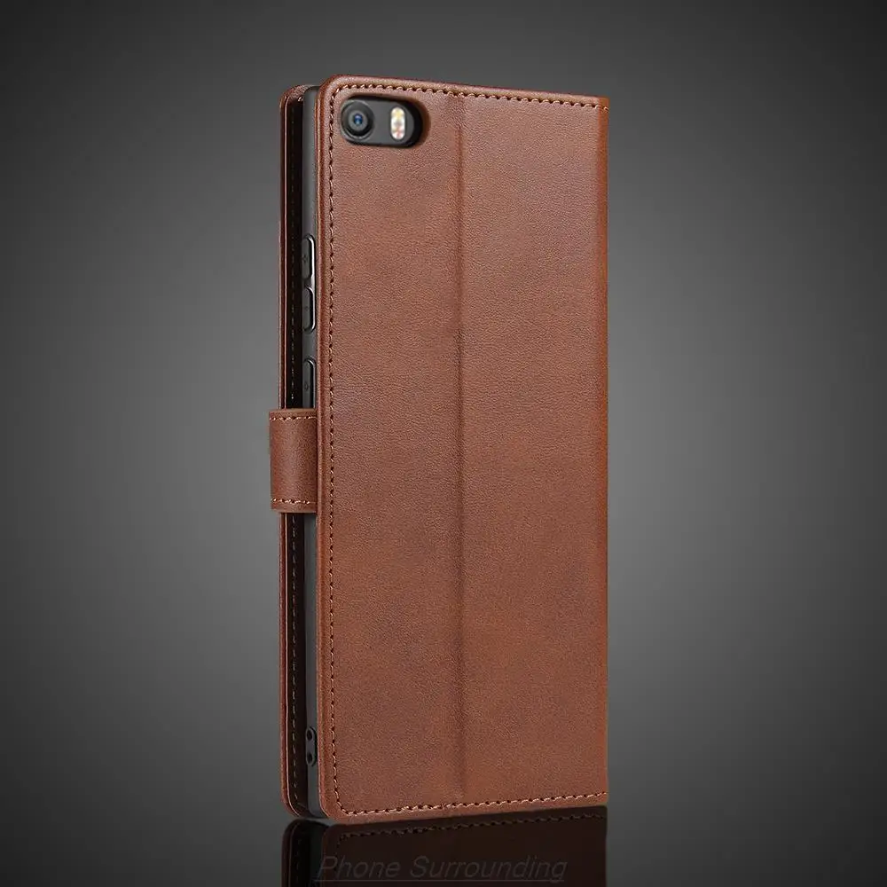 Luxury Leather Wallet Flip Phone Case - Premium Protective Cover with Holster