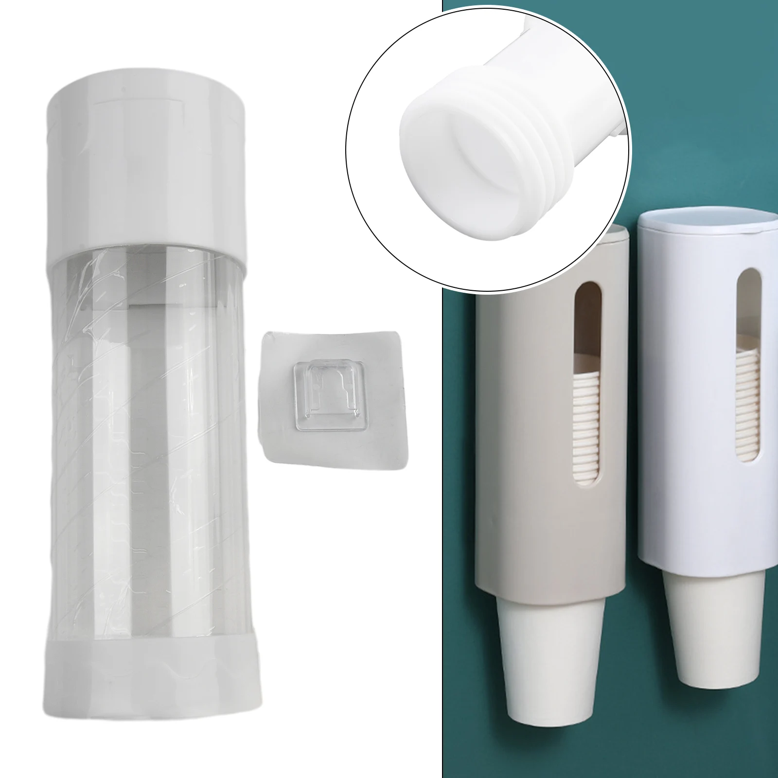 

Bracket Cup Holder Bathroom Bedroom Container Cups Dispenser Dustproof For Disposable Cup Kitchen Plastic Durable