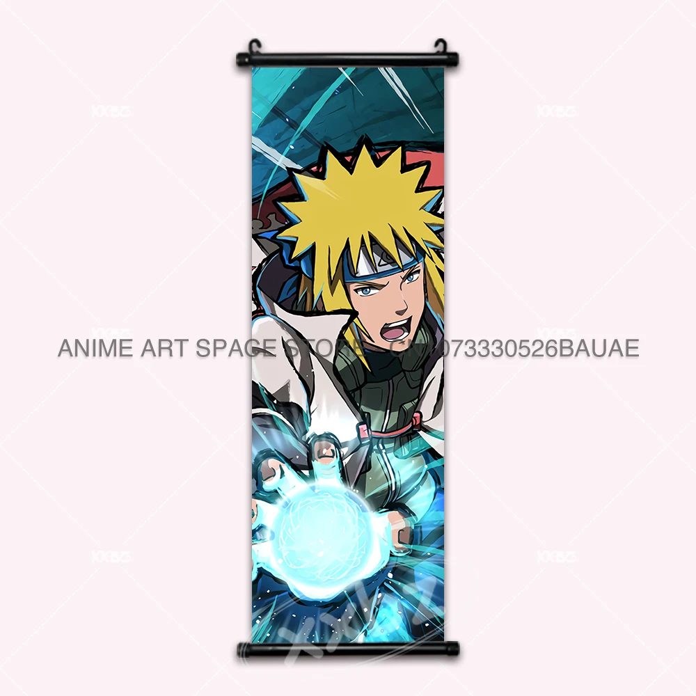 Naruto Anime Hanging Wall Art: Uchiha Sasuke & Jiraiya Scrolls Poster