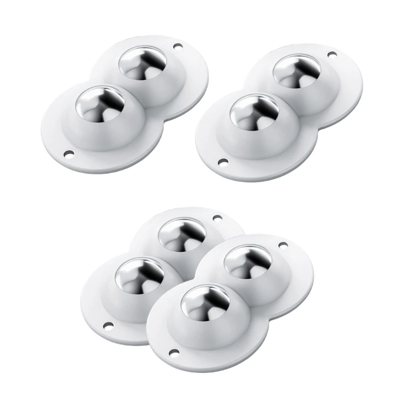 4pcs Heavy Duty Stickable Furniture Casters Twin Wheel for Flexible Mobilities