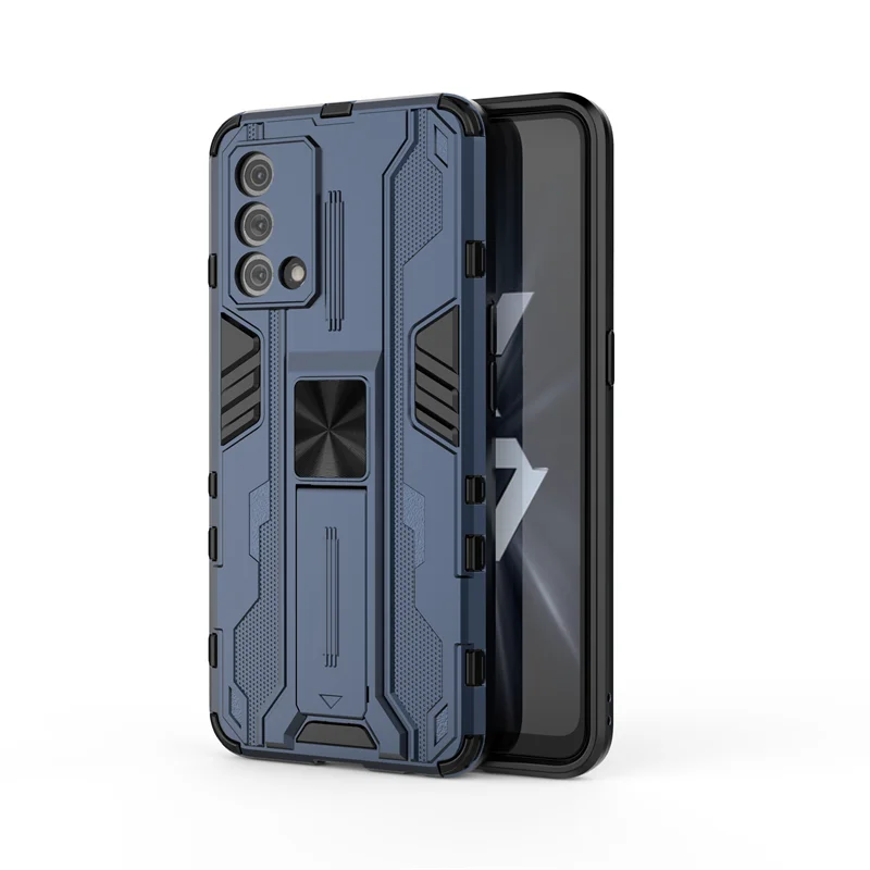 Shockproof Armor Magnetic Stand Phone Case with Back Cover