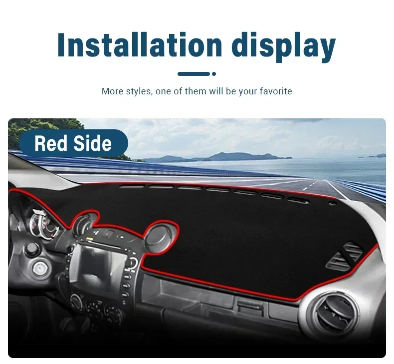 Für Mazda 2 DE Demio 2007 2008 2009 2010 2011 2012 2013 2014 Auto Dashboard Matte Sonnenschutz Nicht-slip Abdeckung Zubehör – Detail 9