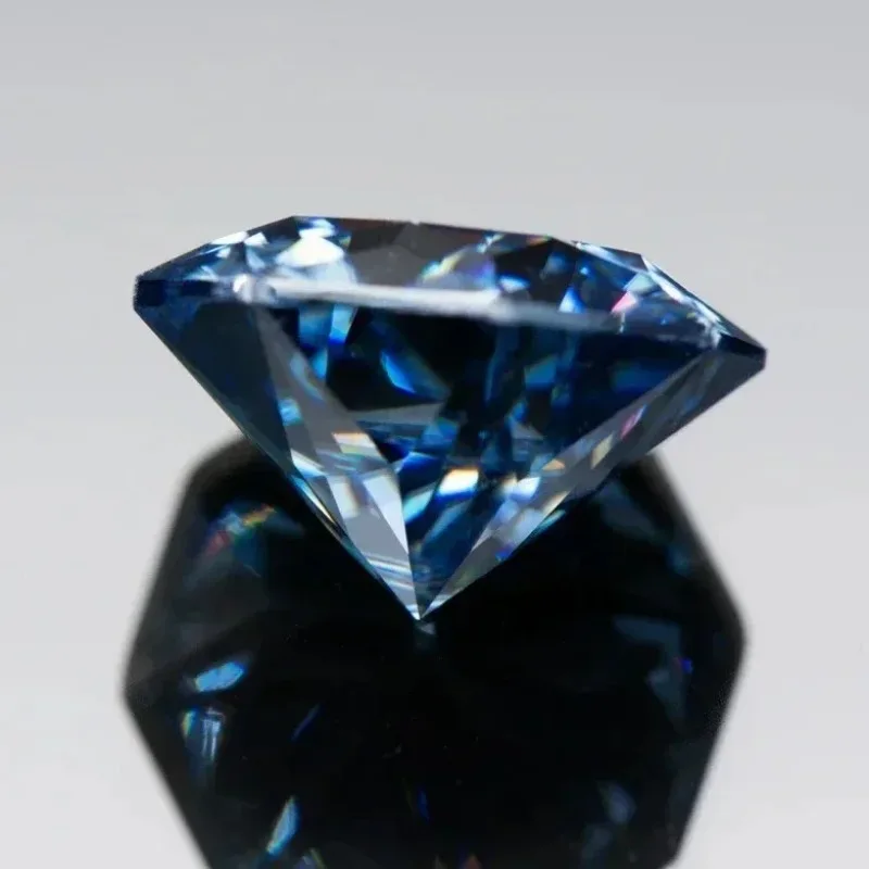 Moissanite Stone Octagon Primary Colours Royal Blue Lab Grown Gemstones Diamond  for DIY Ring Necklace Earrings Main Materials