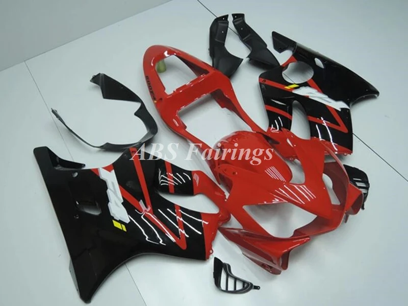 

Комплект обтекателей для мотоцикла HONDA CBR600 F4i 2001 2002 2003 01 02 03, 4 подарка, черный, красный, глянцевый