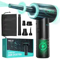 Compressed Air Duster 100000RPM Cordless Air Blower for Keyboard Cleaner 3 Speed Electric Air Duster with LED Light Rechargeable 1