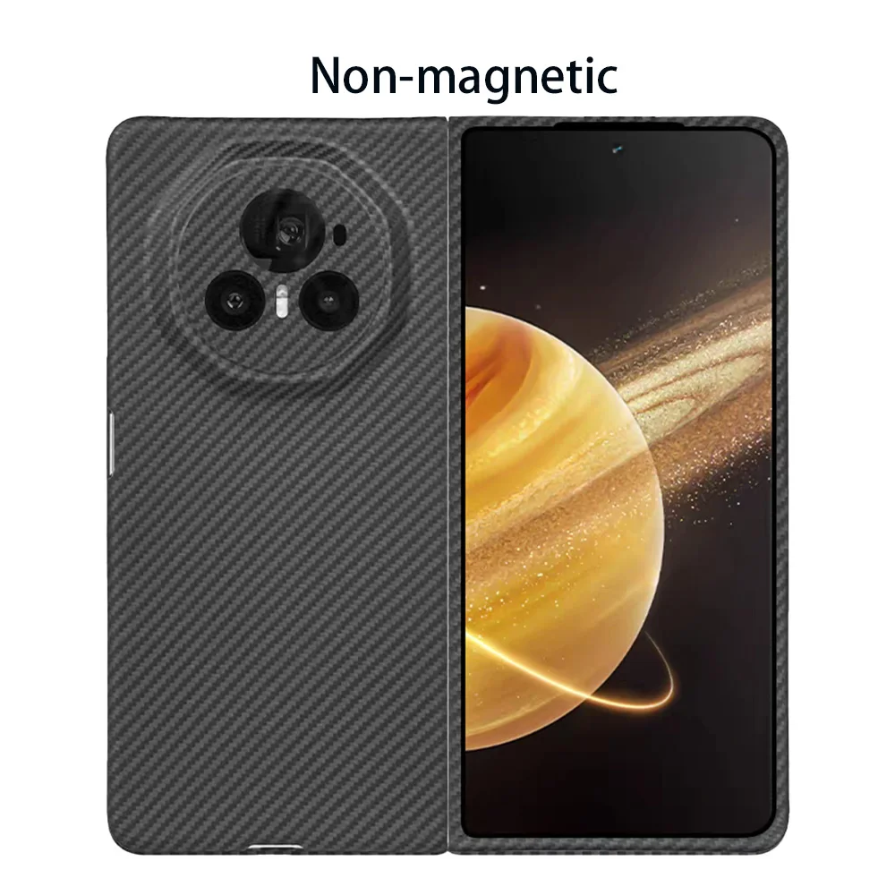 Ultra-Thin Carbon Fiber Aramid Phone Case with Magnetic Hard Shell
