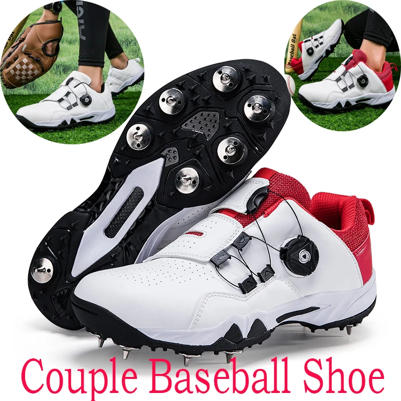 Couple baseball shoes Non slip detachable long staple board sneakers Outdoor sports and leisure shoes snap