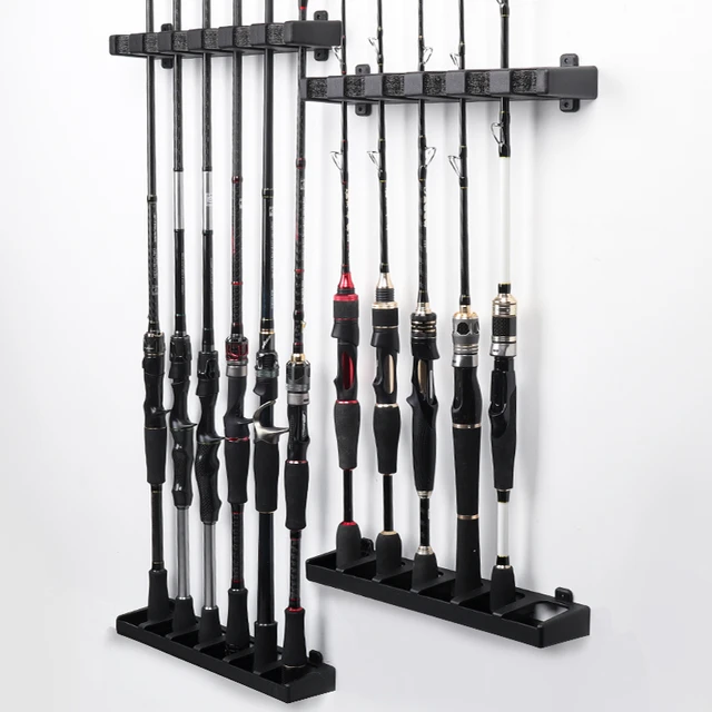 HISTAR 1Pc 6 Hole 1 Pair ABS PVC Material EVA Holder Durable Horizontal  Tool Accessories Wall Mounted Fishing Rod Rack - AliExpress