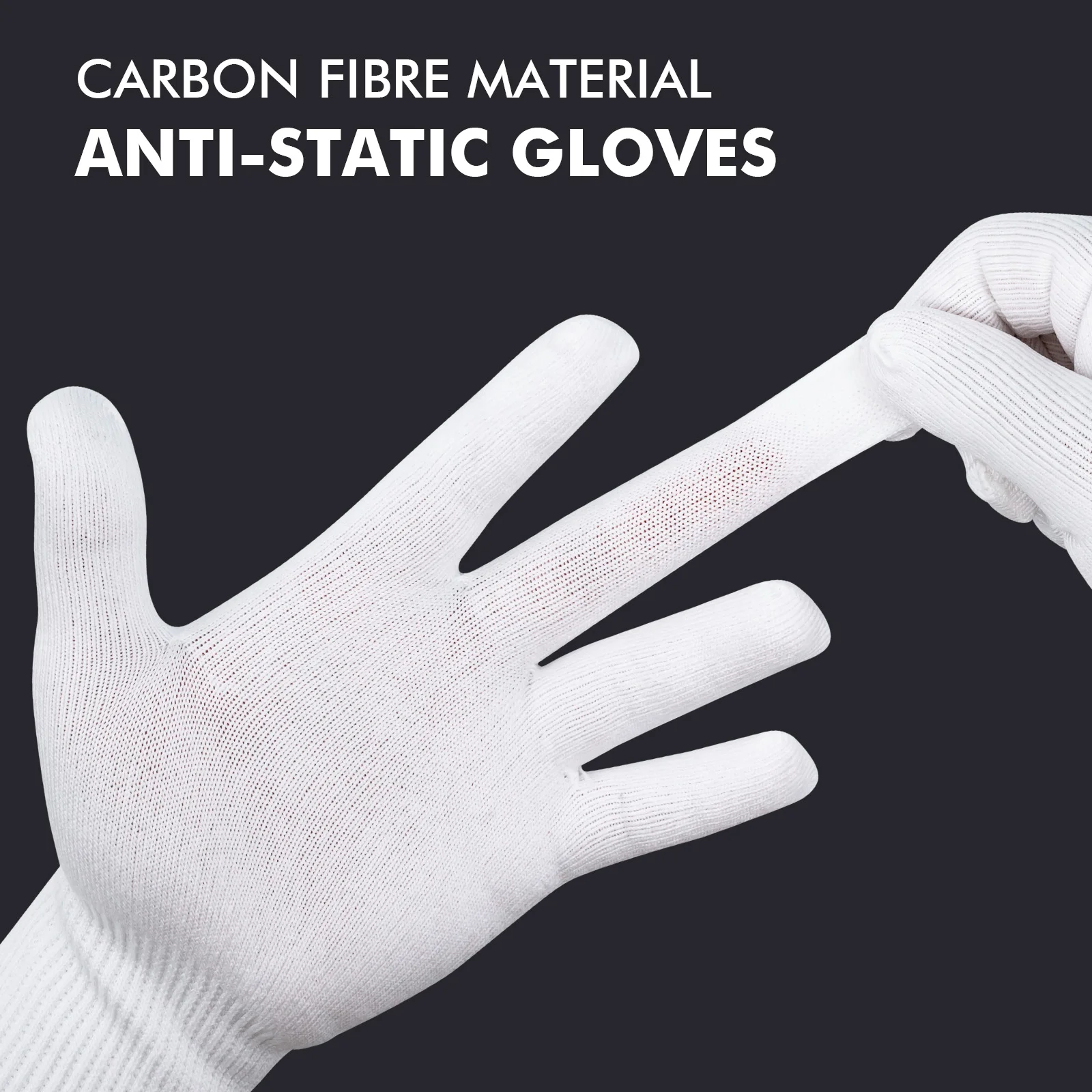FOSHIO Anti-Cut Nylon Gloves Wear Resistant Work Gloves for Car Vinyl Wrap Window Film Tinting Anti-Static Hand Protector Cover