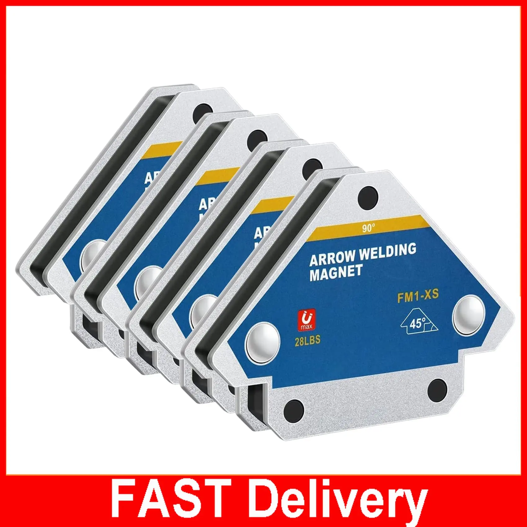 4pcs 50KG Magnetic Welding Holders Angle Solder Arrow Magnet Weld Fixer Positioner Ferrite Holding Auxiliary Locator Tools