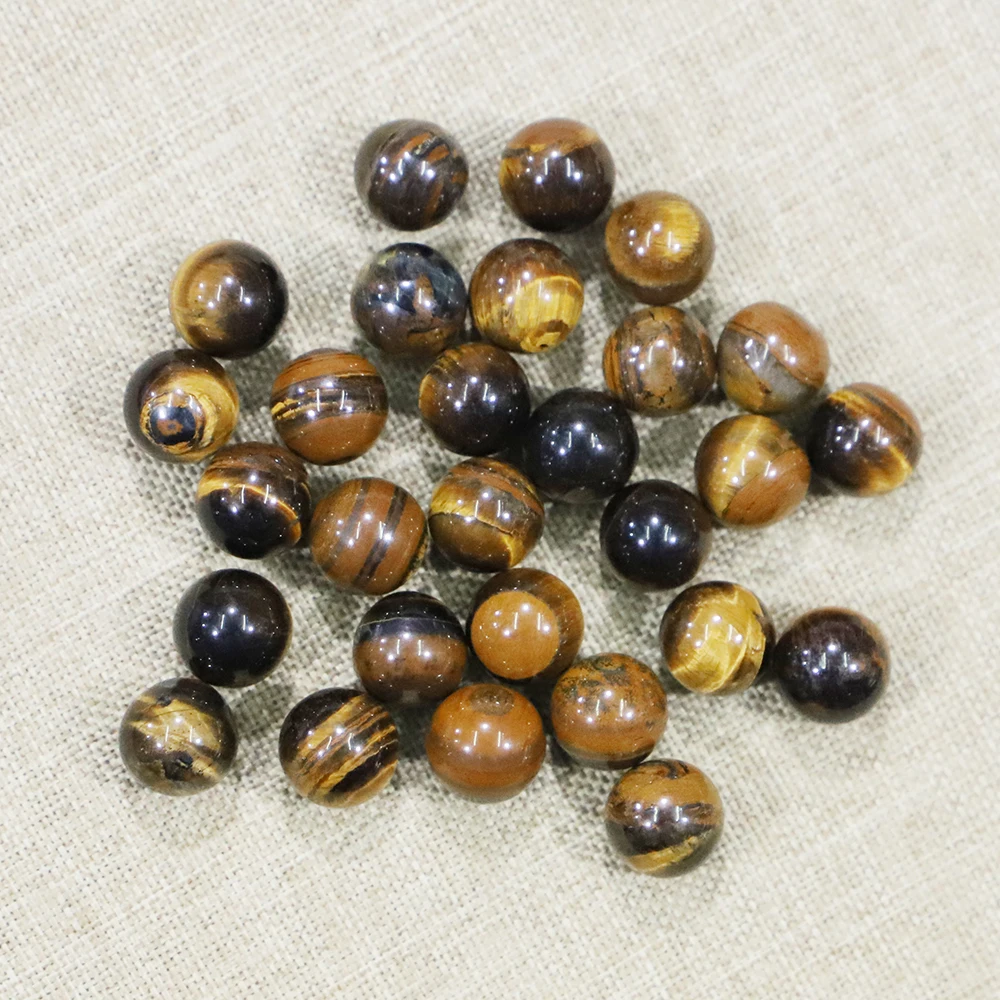 12mm Natural Non-porous Mini Color Crystal Beads Raw Stone Polished Ball Ornaments Gift DIY Jewelry Materials Wholesale 30Pc/Lot