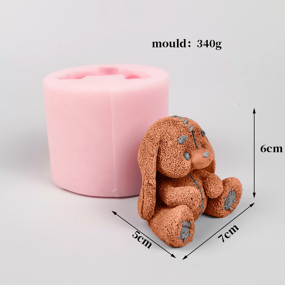 Przy Sleeping Bear Soap Mold Silicone 3d Cute Cartoon Toy Bear