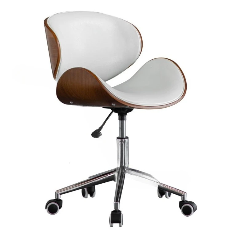 

Solid Wood Office Chair Creative Bedroom Furniture Computer Chair Household Study Student Lifting Rotating Pulley Office Chairs