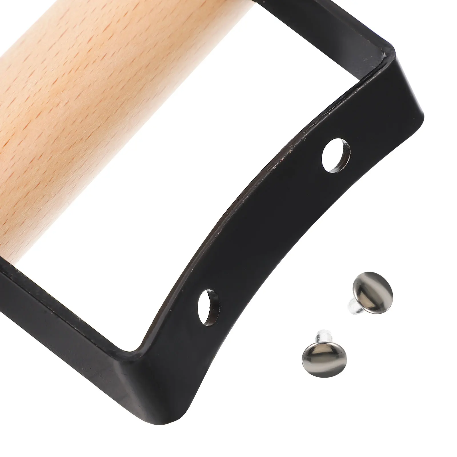 2Pcs Pot Handle Anti-Scald Pot Handle Heat-Resistant Steam Side Replacement Wood Supplies Wok Water Boiler
