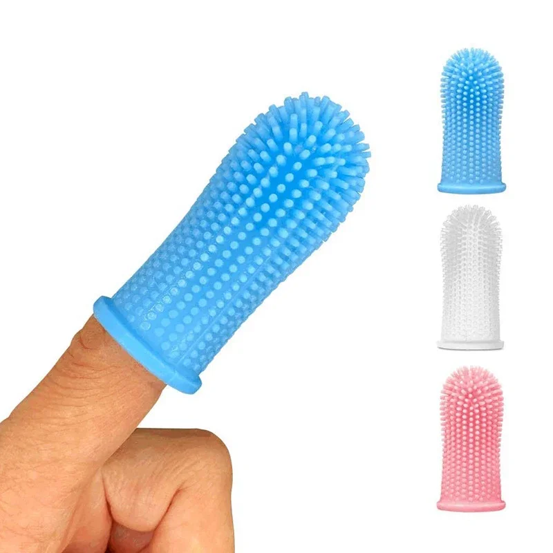 

Pet Silicone Tooth Brush Tool Dog Soft Pet Finger Toothbrush Teeth Cleaning Bad Breath Care Dog Cat Oral Cleaning Supplies