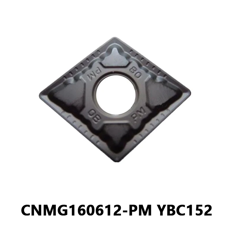 

Оригинальные твердосплавные вставки CNMG CNMG160612 CNMG160612-PM YBC152 для обработки стали от отделки до средней черновой обработки токарного станка с ЧПУ