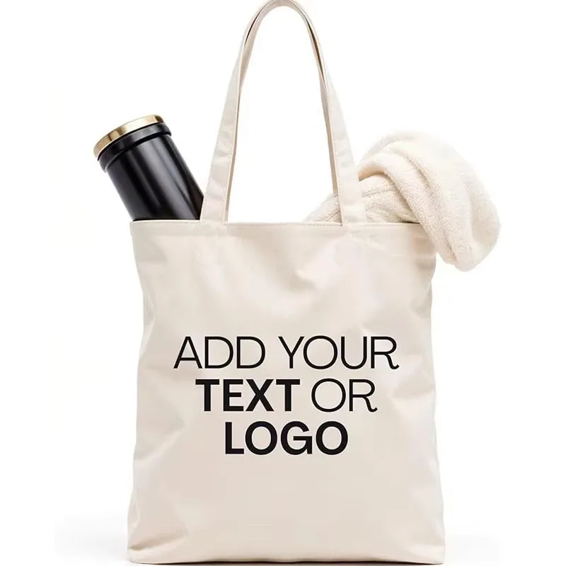 Canvas-Einkaufstasche, individuell bedruckte Logotasche, verdickte dreidimensionale Canvas-Tasche, Großhandel, individuelle Einkaufstasche, individuell