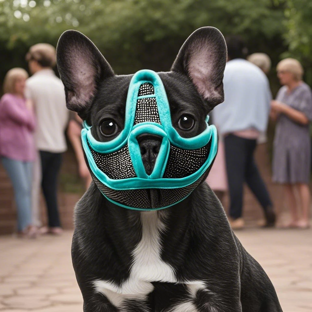 Adjustable Dog Muzzle Breathable Mesh, Soft Anti-Bite Chew Proof Mask for Barking Training & Grooming
