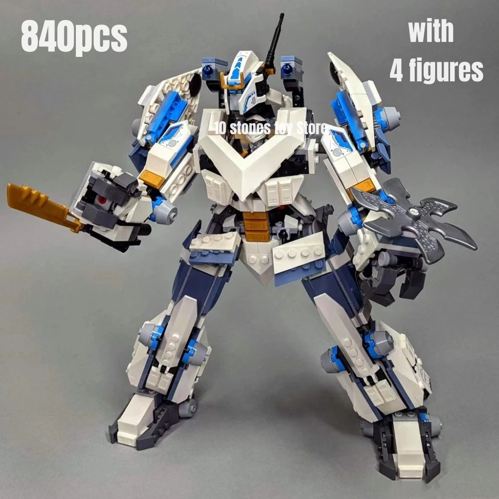 840 Pezzi Zane Titan Mech Battle Building Blocks Set Di Modelli Classici Adatti A 71738 Mattoni Giocattoli Per Kit Per Bambini