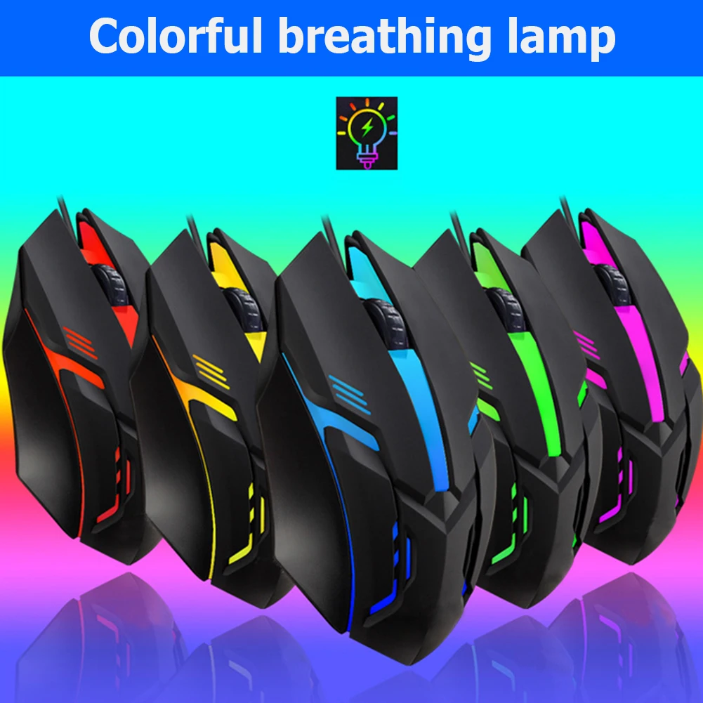 Professional5500DPIGamingMouse7ButtonsLEDOpticalUSBWiredMice