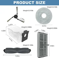 Dreame – pièces de rechange pour aspirateur Robot X40 Ultra / X40 Pro / L40 Ultra, brosses latérales principales, tissus de vadrouille, filtres HEPA, sacs à poussière, accessoires 3