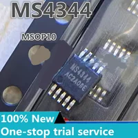 5-50pcs MS4344 MSOP10 audio decoding chip 24bit, 192kHz dual-channel audio digital to analog conversion circuit new stock