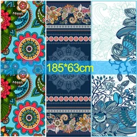 Non Slip Yoga Blankets 185*63cm Yoga Towel with Corner Pocket Hot Yoga Mat Quick Drying Sweat Absorption Gym Fitness Pilates 1