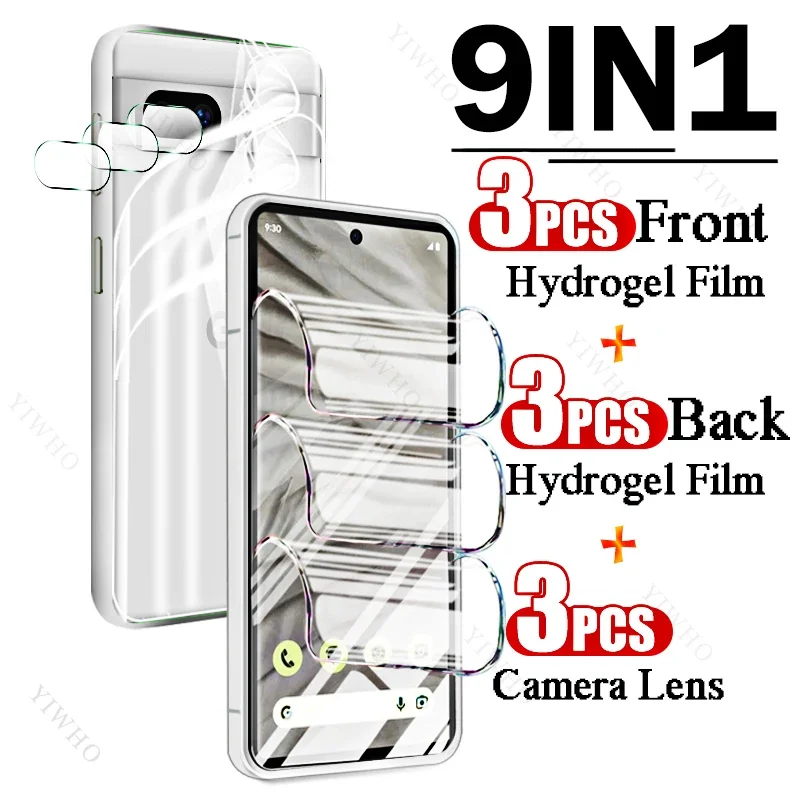 9 In1 Full Cover Anteriore Posteriore Hydrogel Film Per Google Pixel 7A Proteggi Schermo Per Impronte Digitali Per Google Pixel 7 A Obiettivo Della Fo