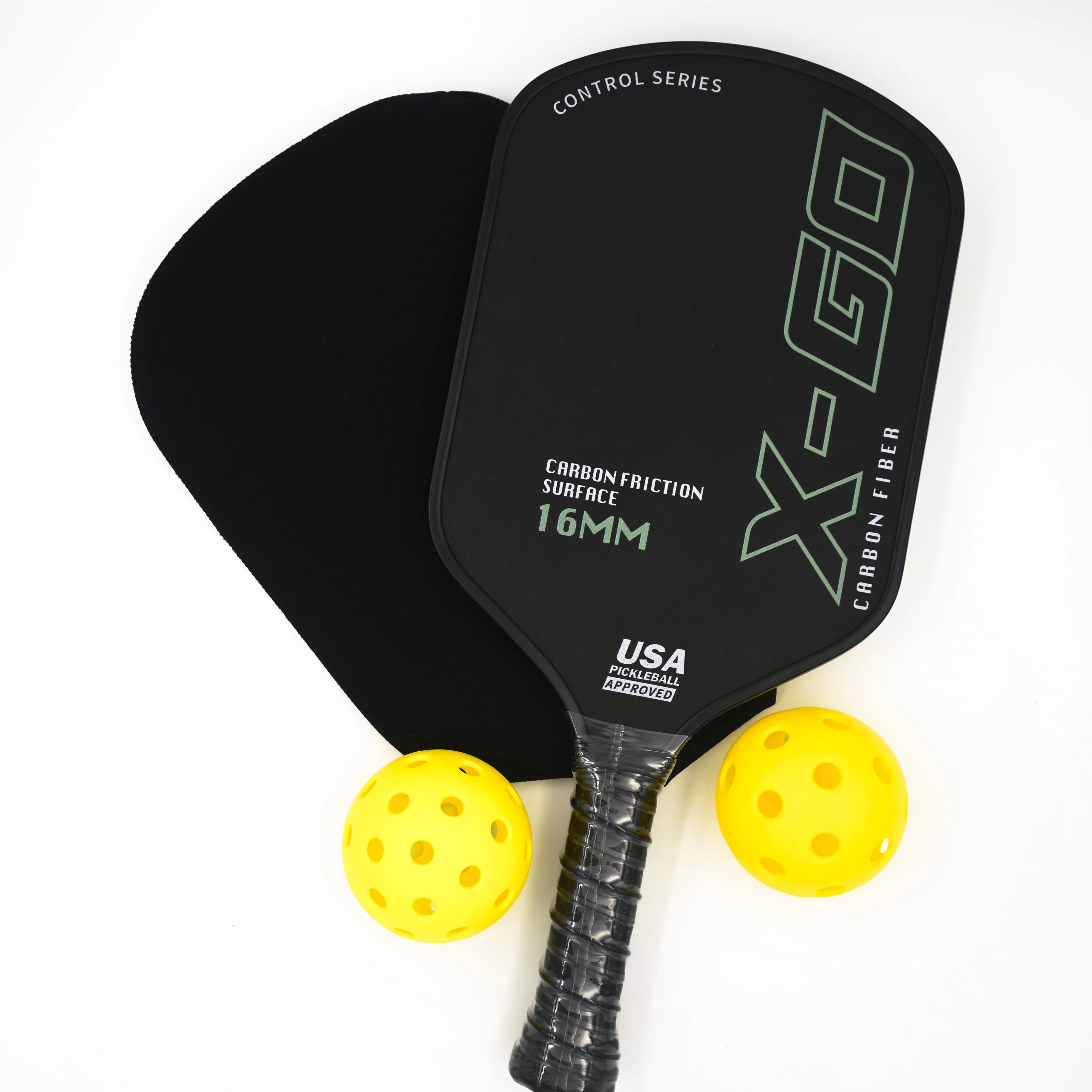 Pickleball Paddle Thermoformed T700 Raw Carbon Friction Surface USAPA Compliant pickleball paddle