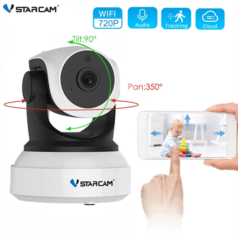Vstarcam 720P Wireless Wifi IP Camera K24 Security Baby Monitor IP Network Intercom Mobile Phone APP Night Vision Camera