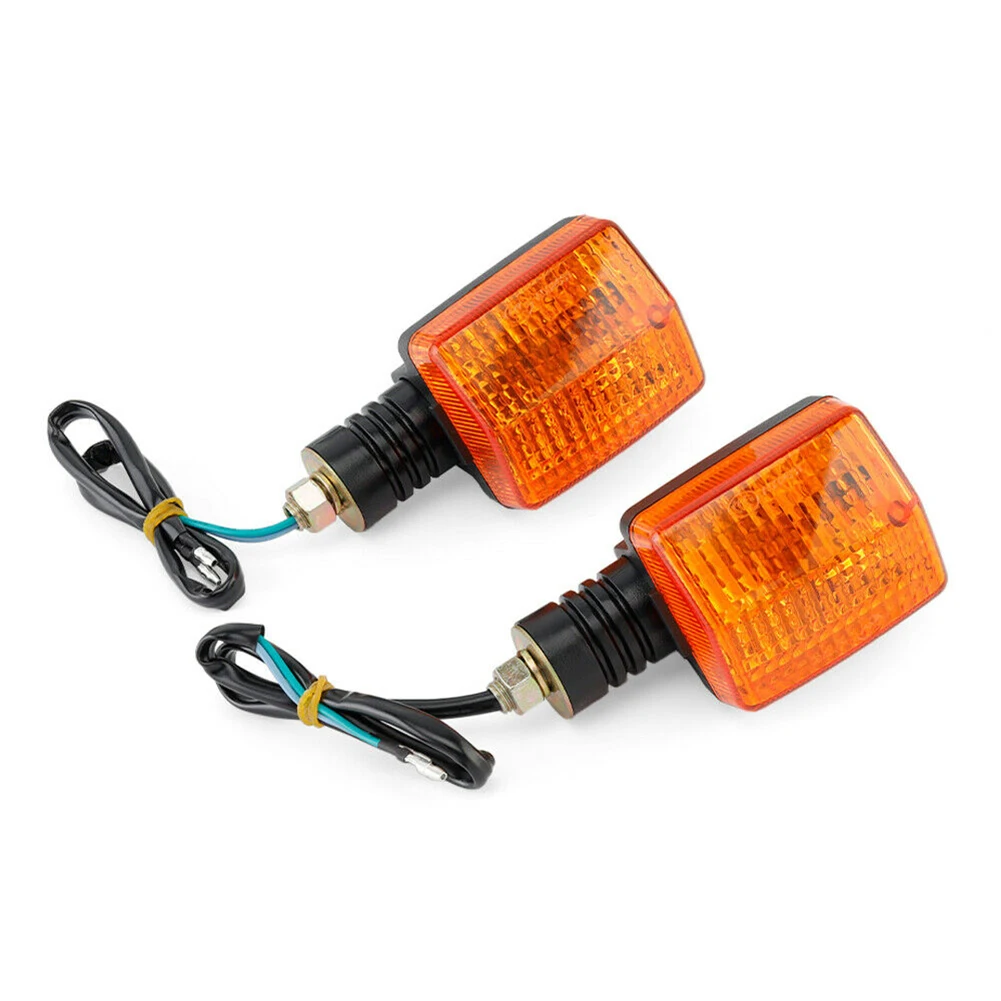 

2pcs Lights For Honda CB 250 350 400 500 650 900 Shadow 750 Black/Amber MOTORCYCLE TURN SIGNALS CB250
