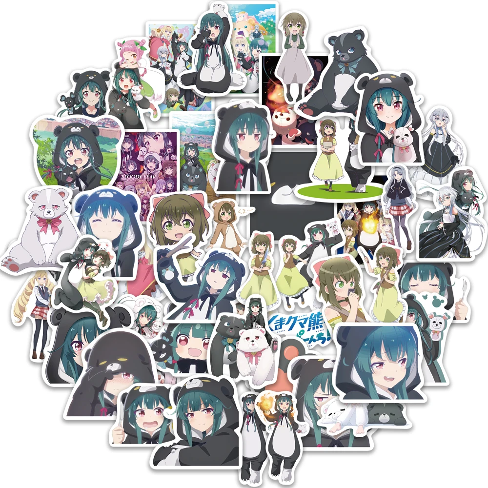 10/25/50PCS Anime Bear Brave Another World PUNCH! Stickers Cartoon Toy Car Motor Laptop Decals Graffiti Children Sticker 