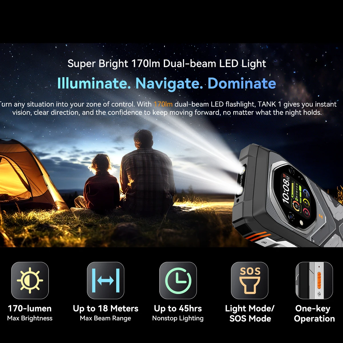 Blackview OSCAL TANK 1 5G Rugged Smartphone,20000mAh Battery, 6.78"120Hz FHD+ Display,16GB+512GB, 64MP+50MP Camera,Outdoor phone - Image 2