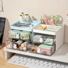 Small drawer-type pen container, home desk, glove compartment, desktop stationery, remote control storage box.Holiday gift 1