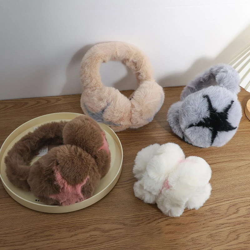New Star Warm Plush Foldable Earmuff Women Winter Student Outdoor Windproof Ear Cover Ear Warmer Winter Accessories
